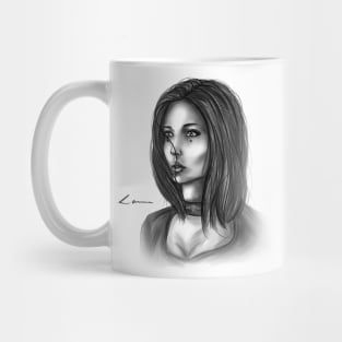 Laura | Girl graphic portrait Mug